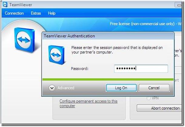 Teamviewer please enter your partners password manager